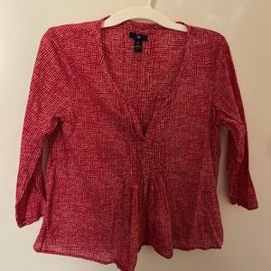 Asymmetrical Dot Peplum Top